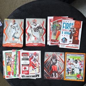Panini Football Trading Cards - Red, Orange, Black